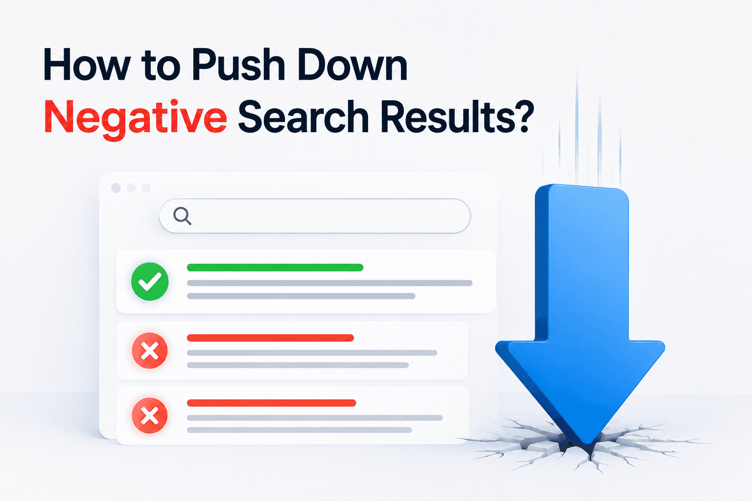 How to Push Down Negative Search Results?