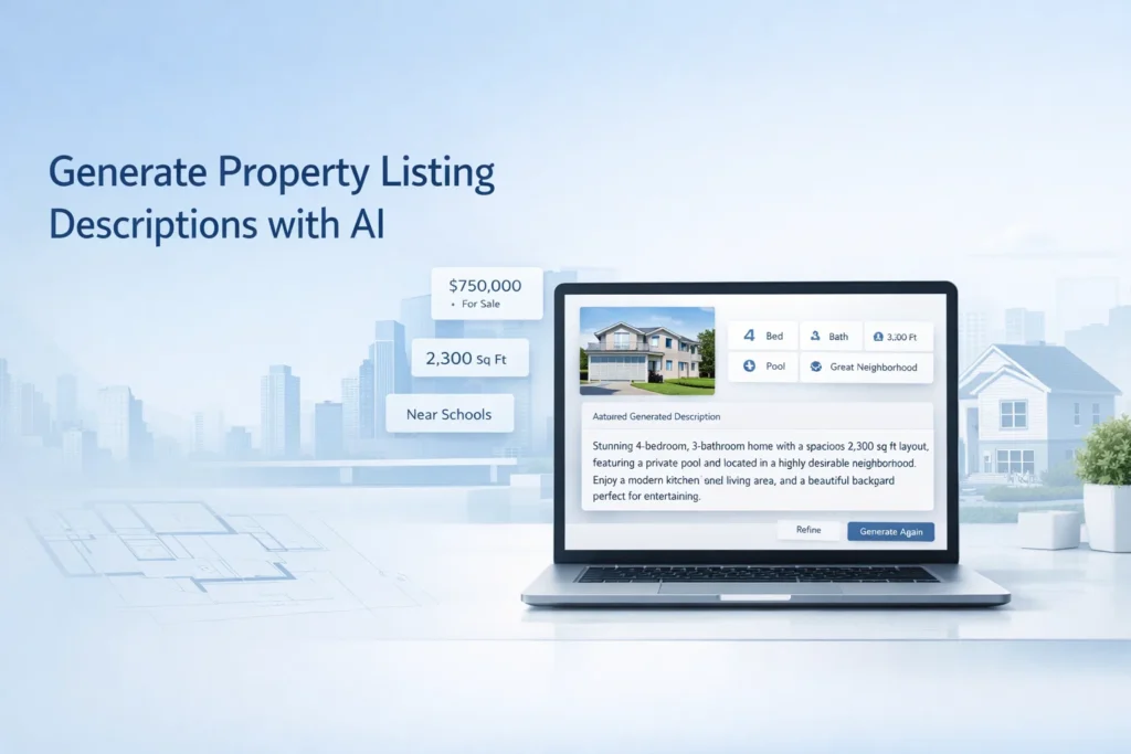 Generate Property Listing Descriptions with AI