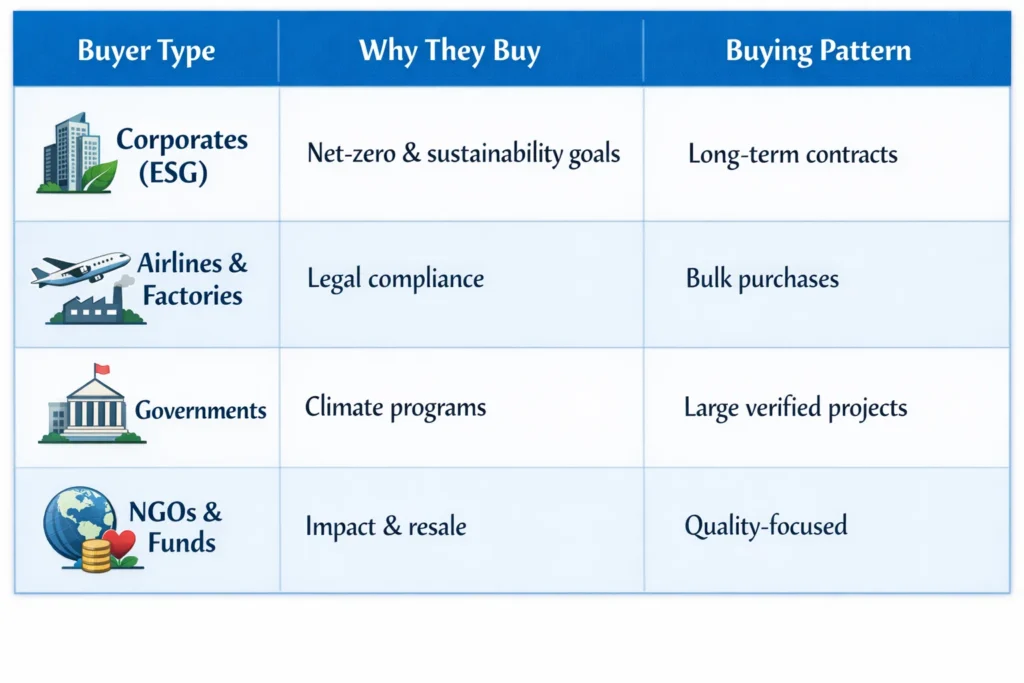 Buyers in the Carbon Market