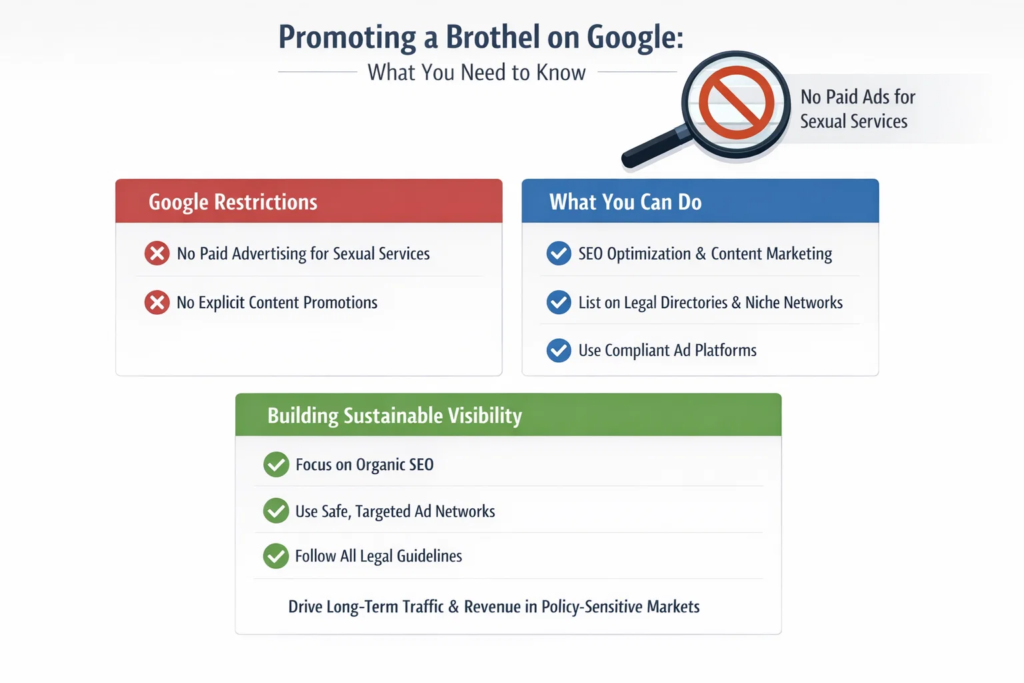 Brothel Promotion Strategy on google