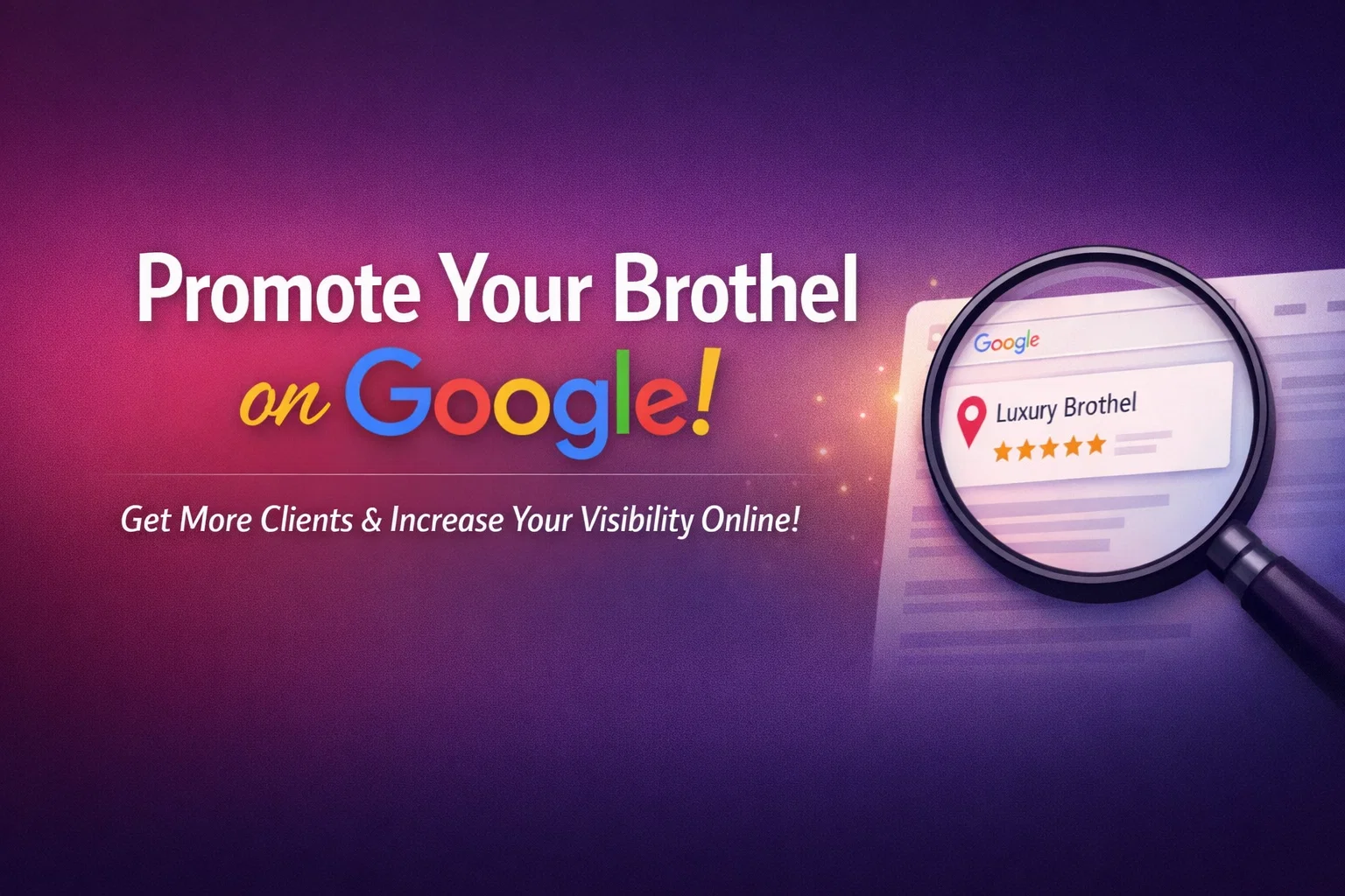 Promote Brothel on Google