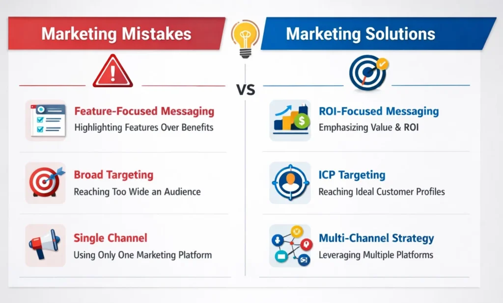 Marketing Mistakes vs Solutions