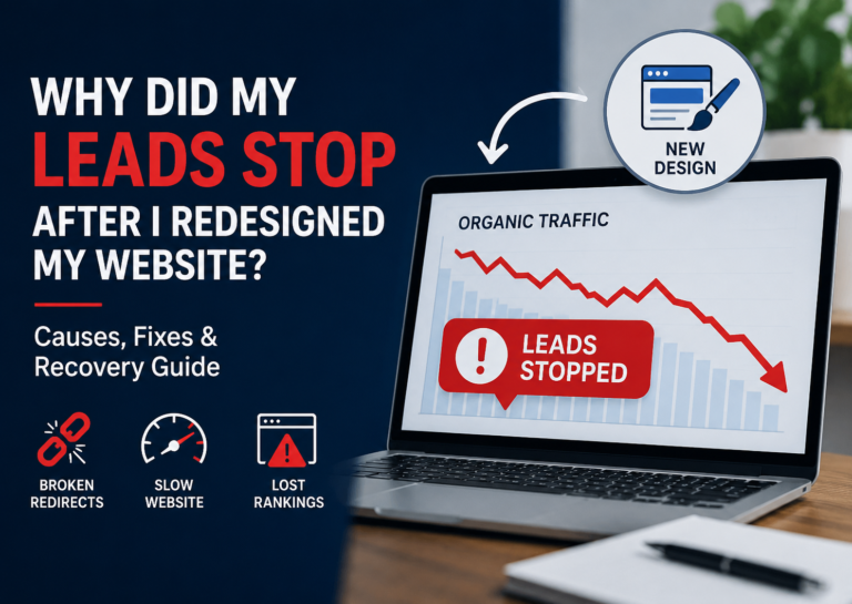 Why Did My Leads Stop After I Redesigned My Website? 