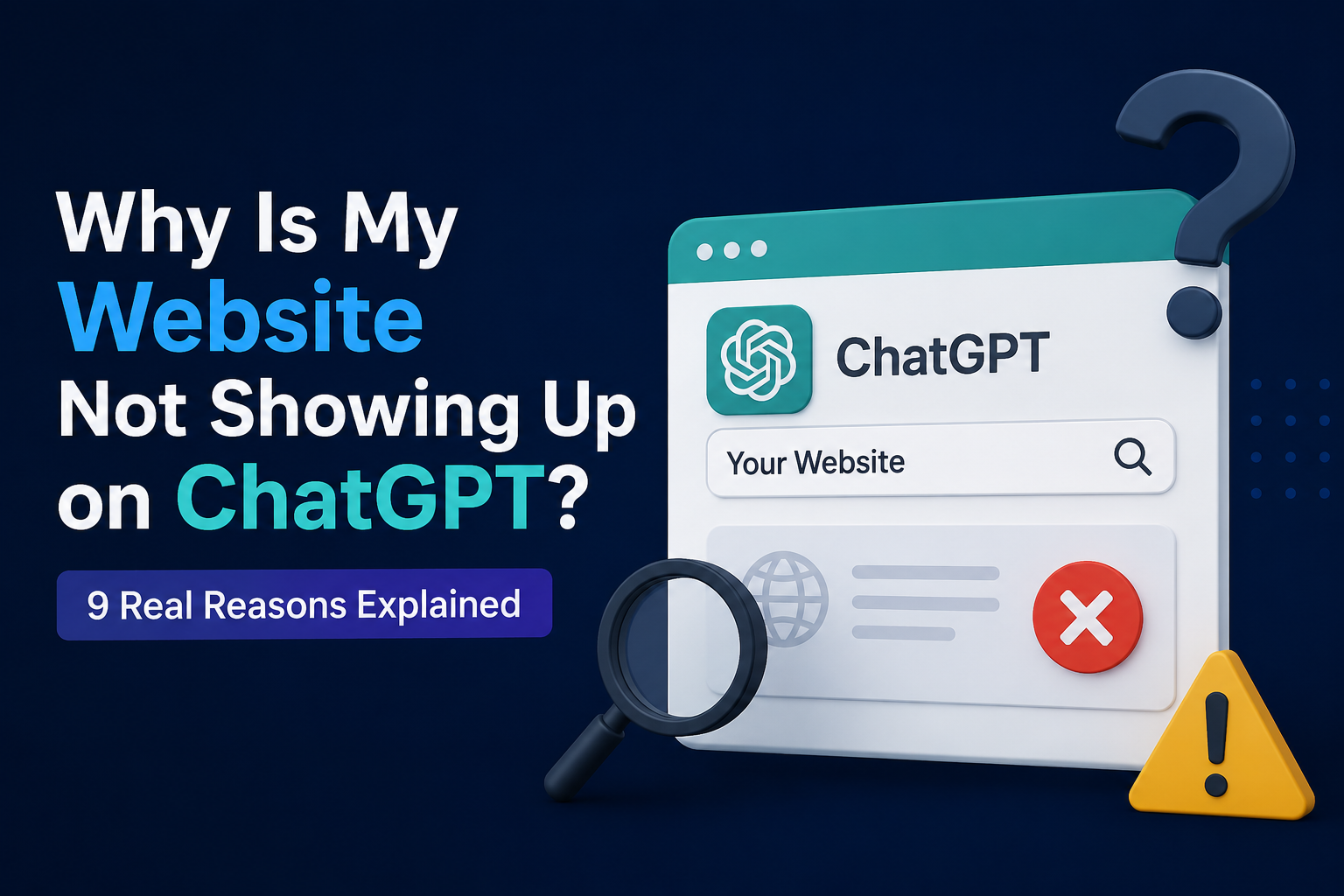 Why Is My Website Not Showing Up on ChatGPT? 9 Real Reasons Explained 