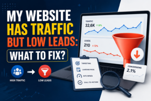 My Website Has Traffic But Low Leads: What to Fix? 