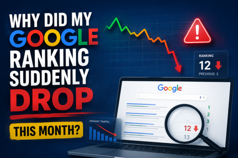 Why Did My Google Ranking Suddenly Drop This Month?
